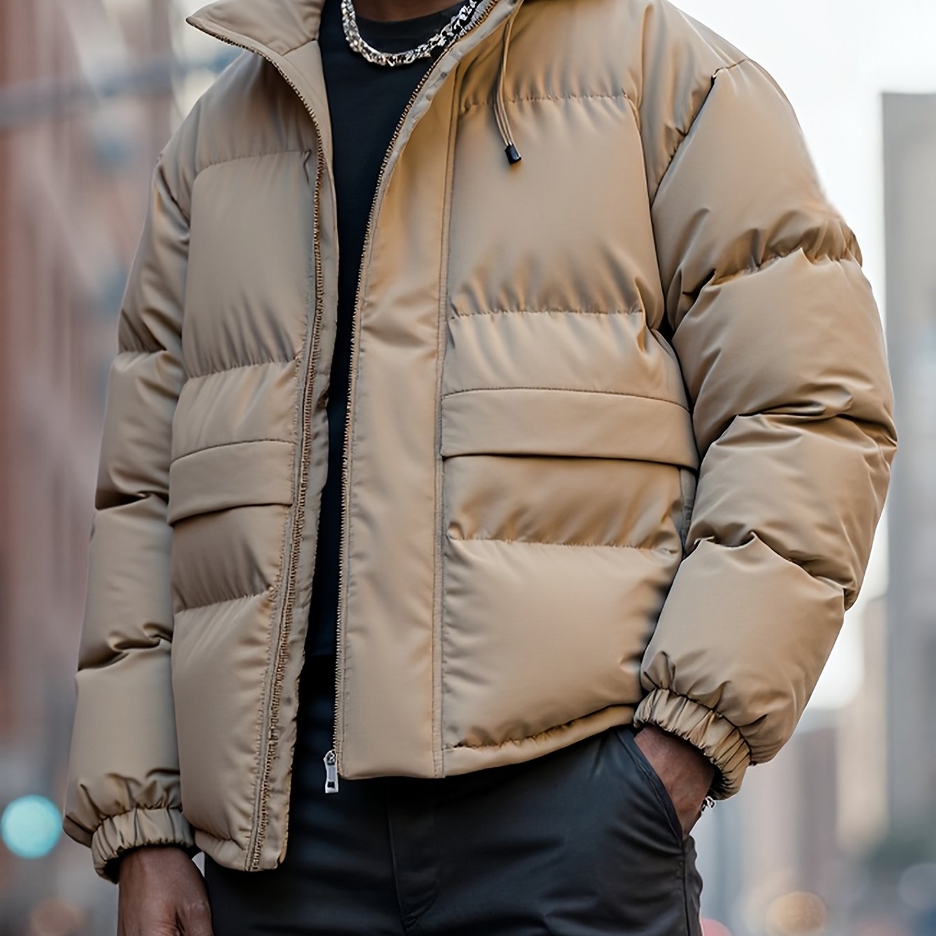 Men'S Heavyweight Winter Hooded Jacket
