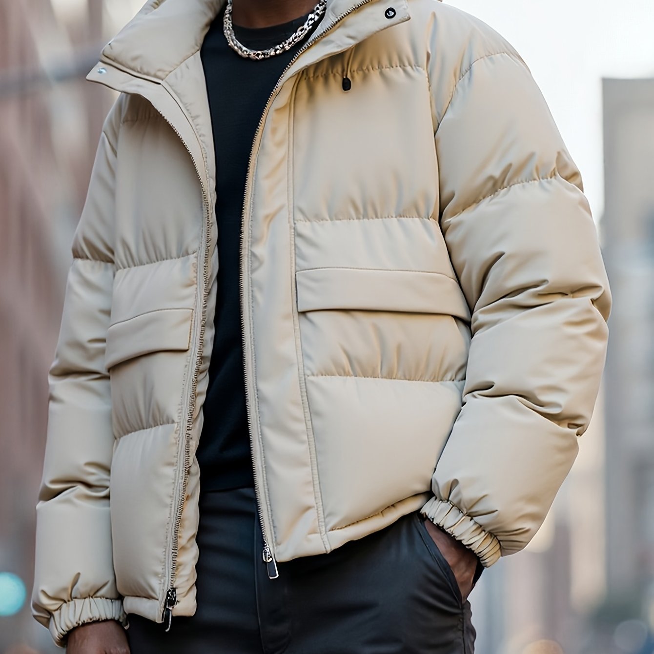 Men'S Heavyweight Winter Hooded Jacket